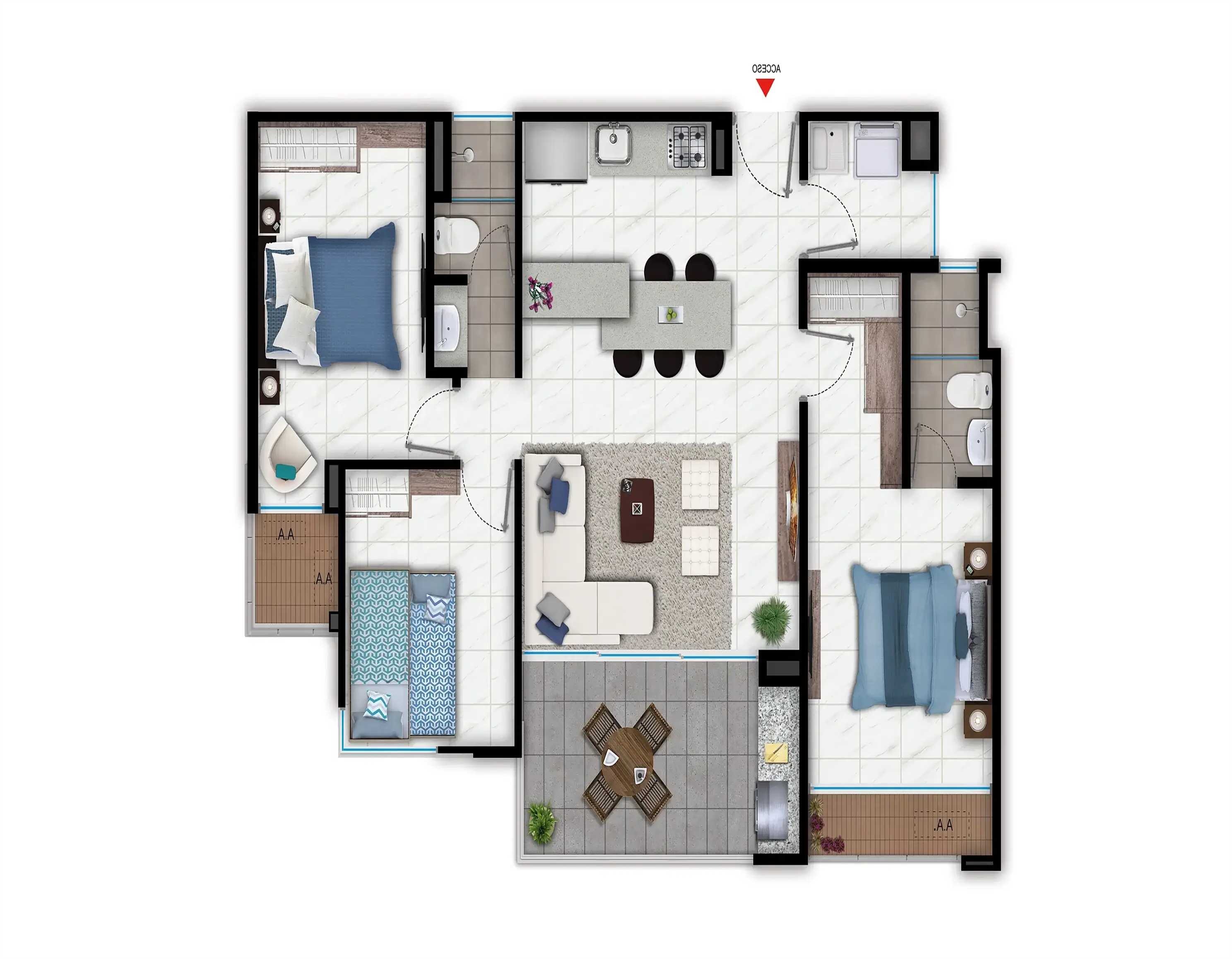 Plano del apartamento